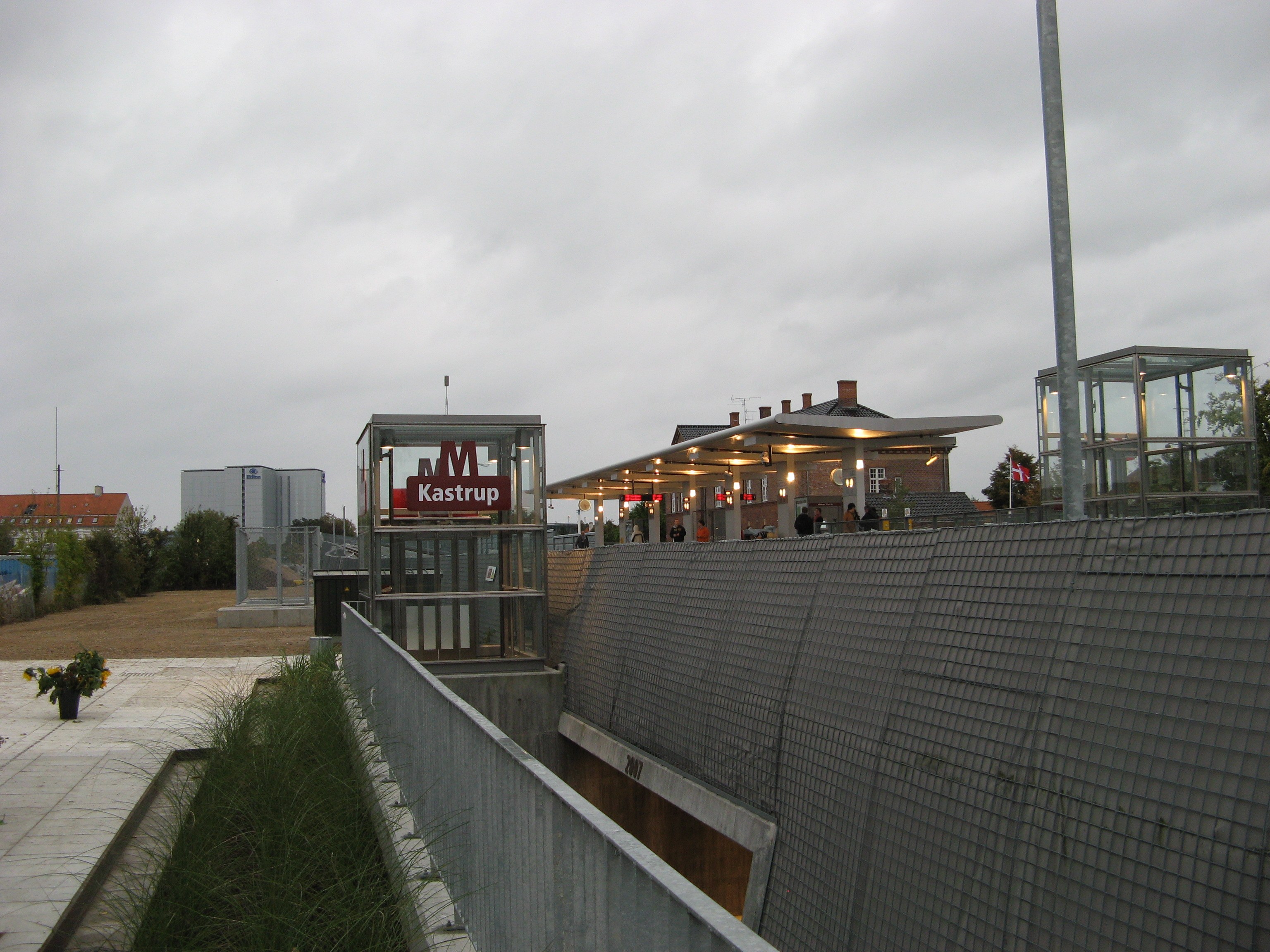 Kastrup Metro station, the airport stop on the Copenhagen driverless line